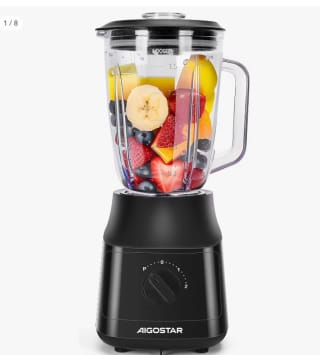 Marca Aigostar Batidora de Vaso, Capacidad 1,5L, 600W ñpor 24,73€ (14,83€ cuenta nueva)