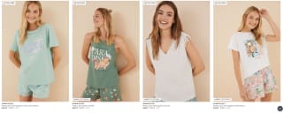 Recopilación de pijamas desde Women's Secret por 12,99€