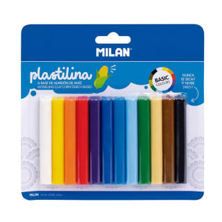 12 barritas plastilina MILÁN por 1,44€