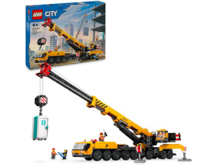 LEGO City Grúa de Obra Móvil Amarilla de Juguete de Construcción por solo 81,99€