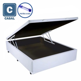 Cama Box Baú de Casal com Pistão a gás - R$ 360