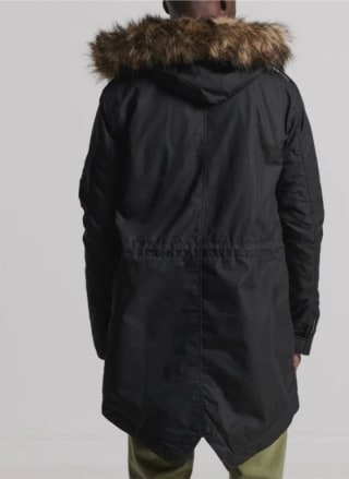 Superdry Service Faux Fur Trim Parka Winterjas voor €44,95 bij Plutosport