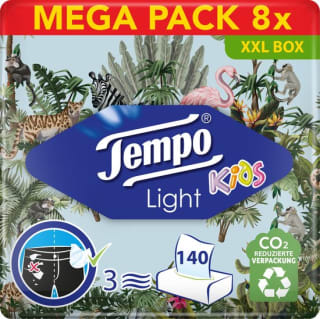 Tempo XXL Light box - Tissuebox - 8 x 140 tissues voor €14,35 bij Bol.com