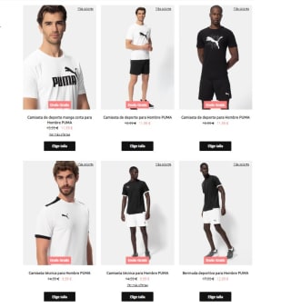 -25% en ropa y calzado marca puma y otros, portes gratis
