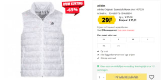 Adidas Bodywarmer 'Essentials+ Made With Nature voor €29,99 bij Sport-korting