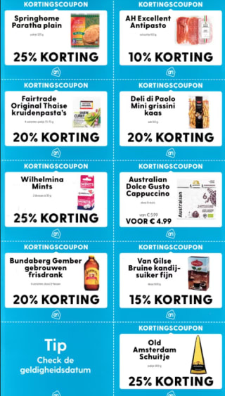 Diverse Kortingscoupons Allerhande December