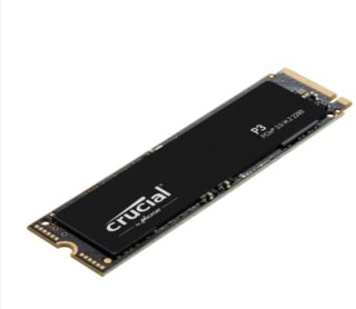 Disque dur SSD CRUCIAL P3 500 Go 3D NAND NVMe PCIe M.2 à 36,84€