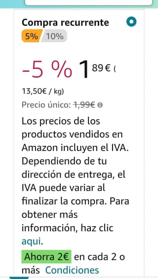 Pack de 2 Doritos Tex Mex 140g por 1,78€.