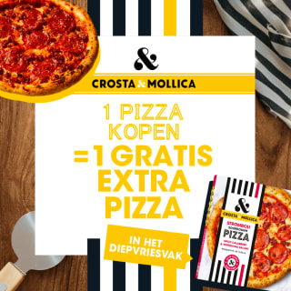 1+1 gratis op Crosta Mollica dmv cashback