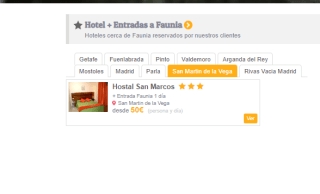 Ofertaza hotel + entrada Faunia por solo 50€