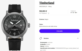 Reloj para Hombre Timberland WESTERLEY por 58.99€