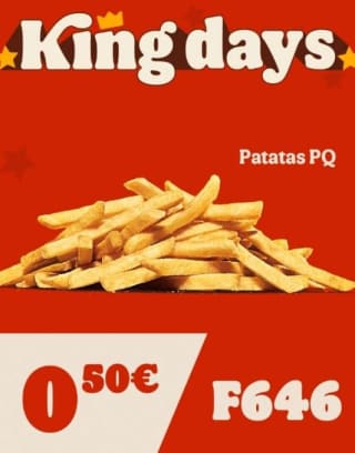 Burger King Patatas pequeñas por 0,50€