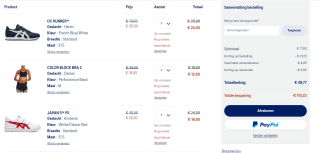 30% extra korting + 10% extra + gratis verzending tijdens de Asics outlet