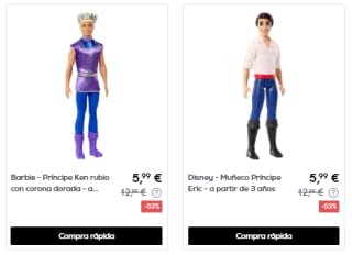 Hasta 60% descuento en juguetes Barbie, Hot Wheels y mas a precios mínimos