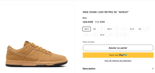 Baskets Nike Dunk Low SE - Wheat à 112,99€