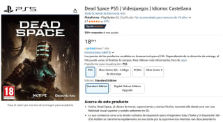 Juego Dead Space PS5/Xbox por 18,99€