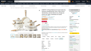 Batería de cocina CAROTE 14 piezas por 83,99€