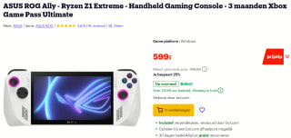 ASUS ROG Ally 512 GB met 3 maanden Xbox Game Pass Ultimate voor €599 bij Bol.com