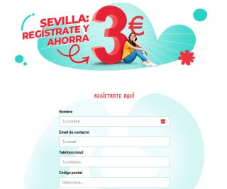 3€ de regalo exclusivo tiendas de Sevilla en pedidos superiores a 5€