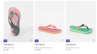 Tot 50% korting op Havaianas bij de Bijenkorf