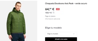 Chaqueta para Hombre Timberland Doudoune Axis Peak por 64.99€