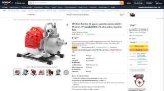 Motobomba 8000l/h 1” por 70,19€