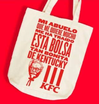 Bolsa tela KFC gratis por pedido de 10€