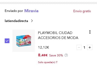 Playmobil City Life Accesorios de moda por 8,48€.