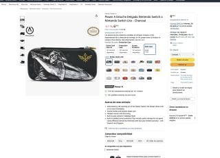 Power A Estuche Delgado Nintendo Switch o Nintendo Switch Lite Charcoal por solo 6,95€
