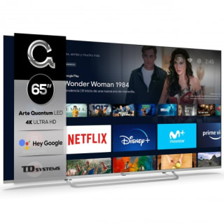 Televisión QLED de 65 pulgadas TD Systems K65DLX14GLQ, 4K UHD por 327,18€