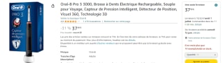 Brosse à dent électrique Jeux Olympiques Pro 3 Oral-B à 37,48