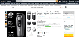 Braun Tondeuse À Barbe Series 9 BT9420, à 69,99€