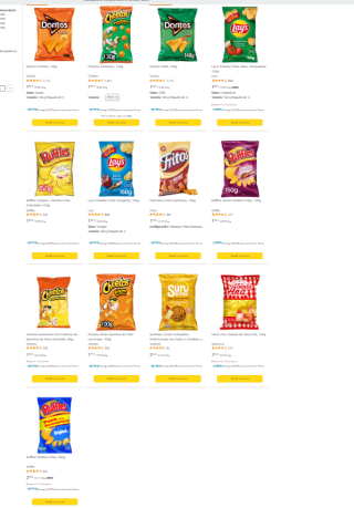 -5 € por cada 15 € de compra en Snacks (rufles, fritos, chetos...)