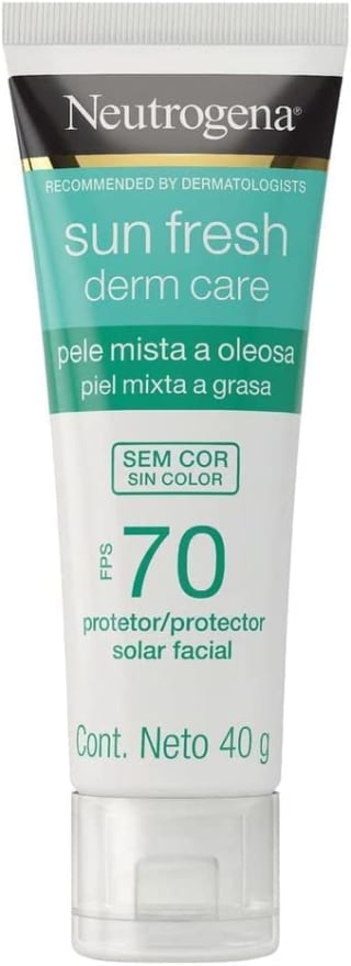 Protetor solar facial da Neutrogena Sun Fresh, Fator 70 de 40g - R$ 65,25