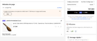 Jamón Cebo Ibérico 50% Raza Ibérica +7.5 KG por 107,58€