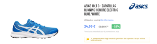 Recopilación zapatillas Asics desde solo 18,99€