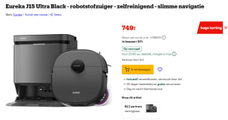 EUREKA J15 Pro Ultra robotstofzuiger voor €749 bij Bol