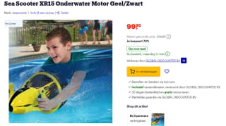 Sea Scooter XR15 Onderwater Motor Geel/Zwart voor €99,95 bij Bol.com