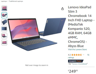 Buy Amazon's Lenovo IdeaPad Slim 3 available for £169