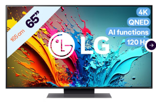 LG 65QNED87T6B - 65 inch - 4K QNED - 2024 voor €799 bij Ibood