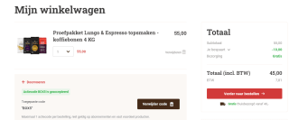 4 kg proefpakket Lungo en Espresso koffie voor €45 bij Koffievoordeel