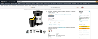 Espremedor de Frutas da Mondial, modelo Turbo de 1L - R$ 159,90