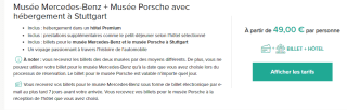 2 jours pour 2 personnes au musée Mercedes-Benz + Musée Porsche à 49€