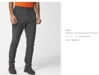 Pantalón de hombre Lafuma Active STR por 40.48€