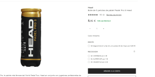 3x2 en botes de pelotas Padel Pro S Head por 11.90€