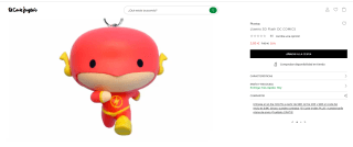 Llavero 3D Flash DC COMICS por 3,95€