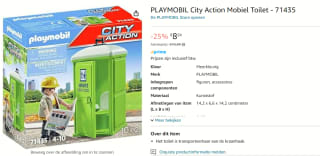 PLAYMOBIL City Action Mobiel Toilet - voor €8,24 bij Amazon