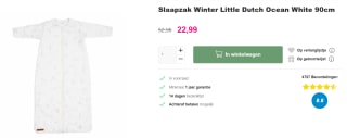 Little dutch winter slaapzak voor €22,99 bij Van Asten