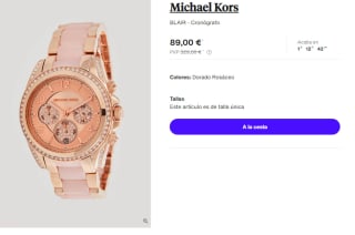 Reloj Cronografo de Mujer Michael Kors BLAIR por 89€