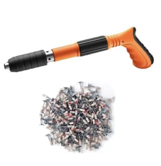 Mini pistola de clavos de acero + 100 clavos por solo 12,04€